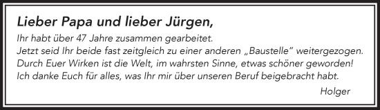 Traueranzeige von Jürgen  von Mittelhessen-Bote